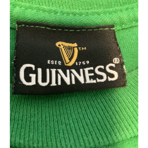 Guinness Extra Stout T-Shirt Mens L Short Sleeve Graphic Spell Out Pullover Tee - Picture 4 of 6